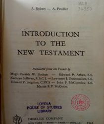 INTRODUCTION TO THE NEW TESTAMENT